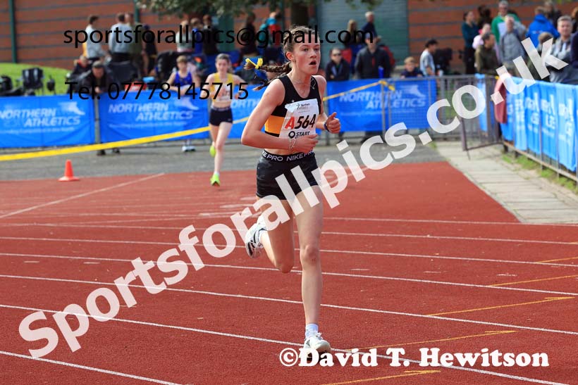 Girls Under-15s, 2024 Northern Mens 6 and Womens 4 and Youngsters Relays, Stanley Park, Blackpool.  Photo: David T. Hewitson/Sports for All Pics